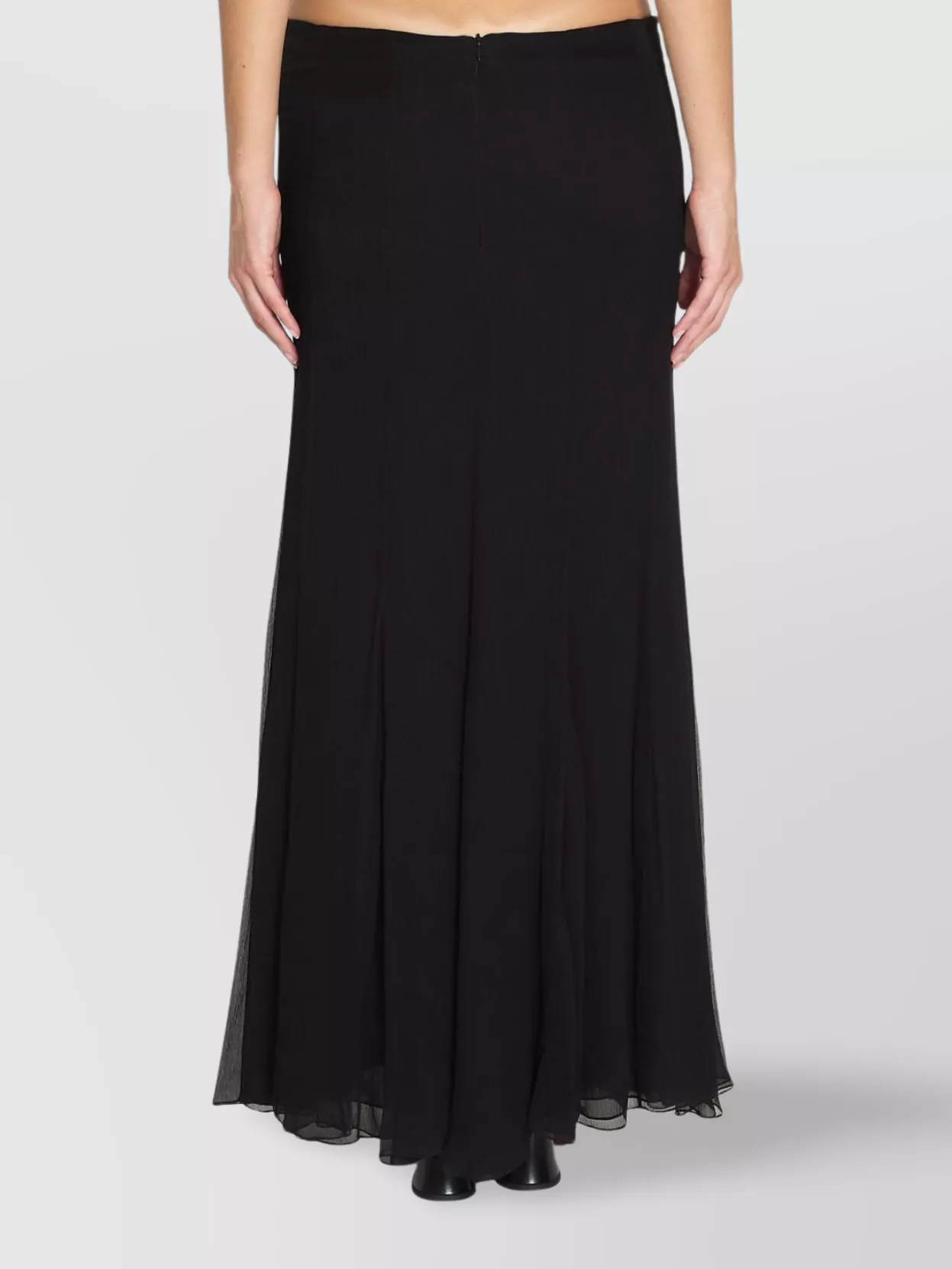 Chloé Floor-Length Gathered Silk Muslin Skirt