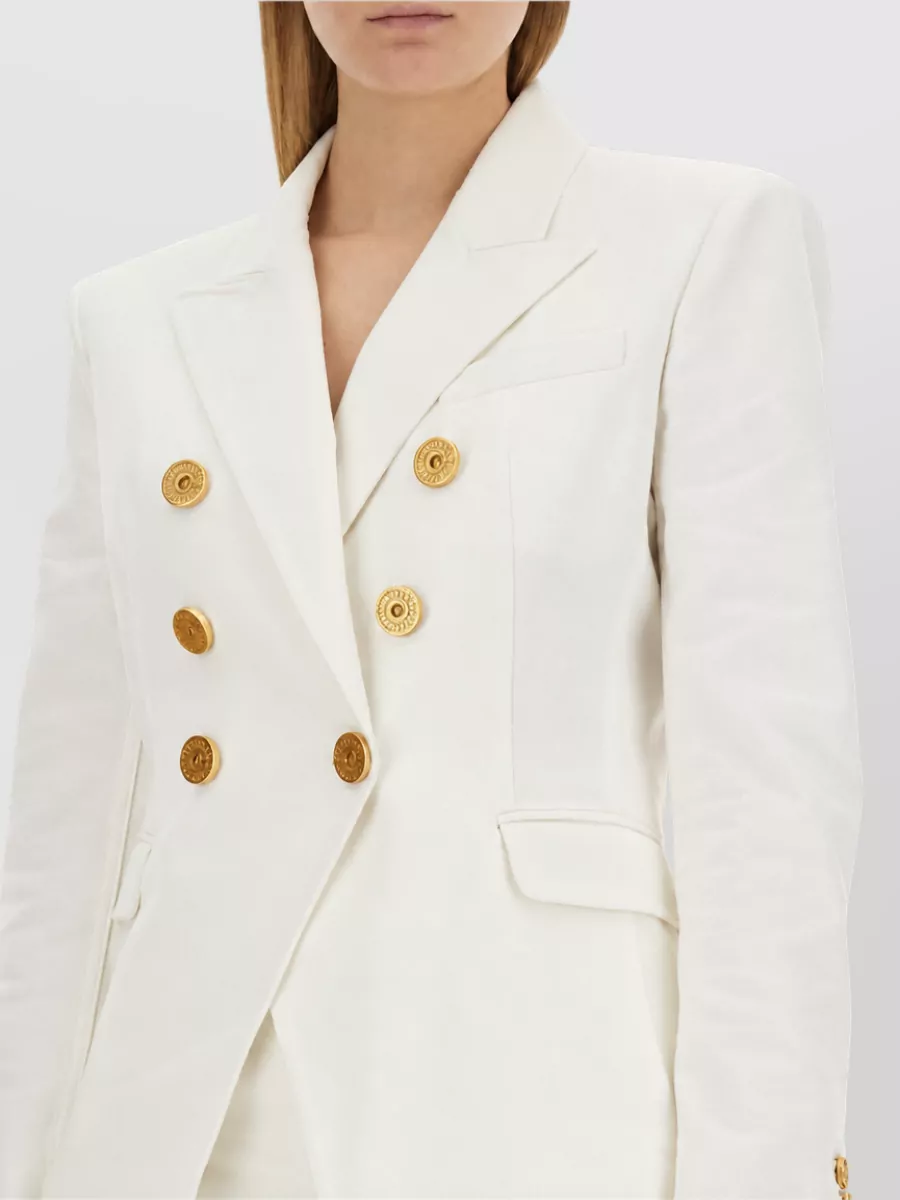 Balmain Cotton Single-Breasted Blazer