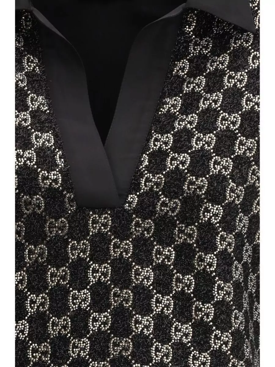 Gucci Viscose Polo Top