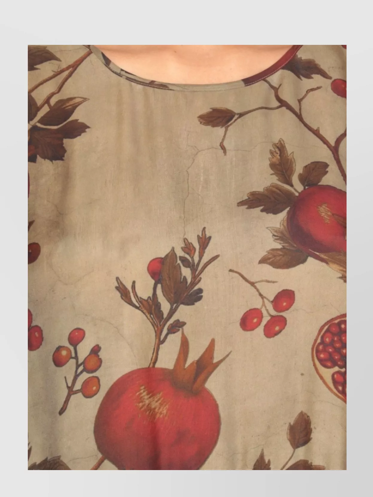 Uma Wang Midi Dress With Floral Print And Gathered Waist