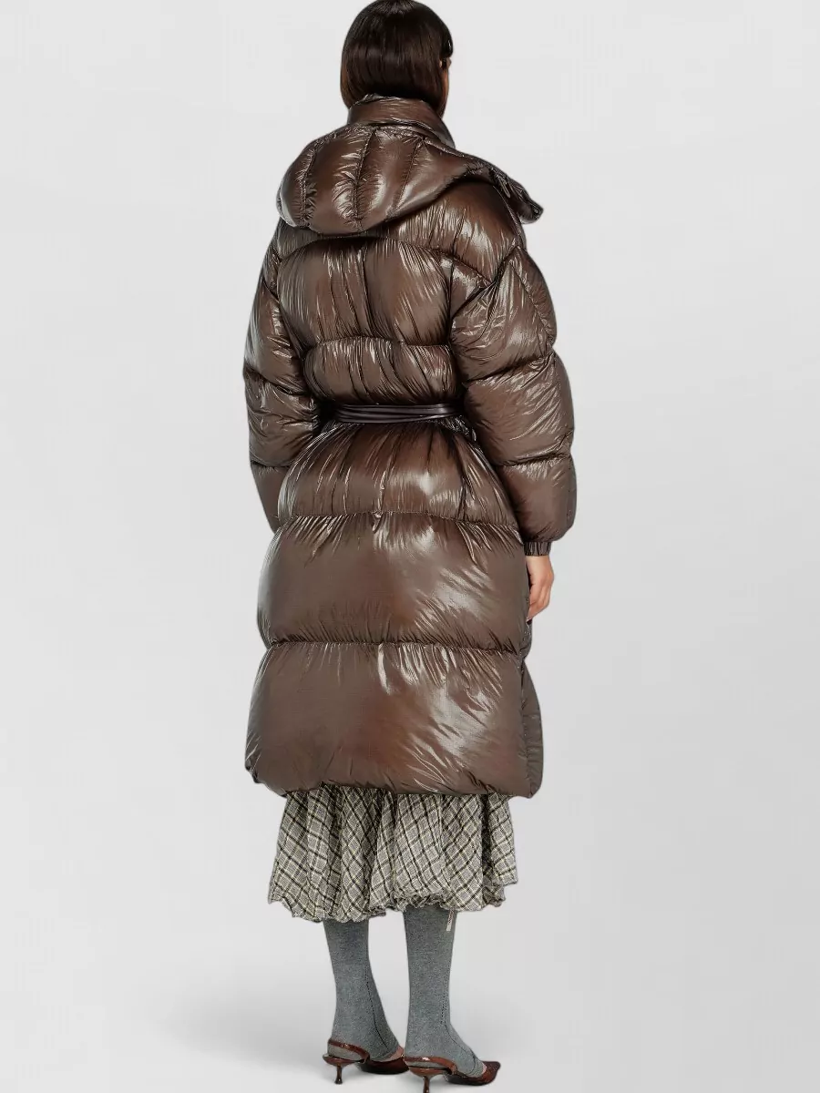 Diesel Down Quilted Belted Puffer Coat