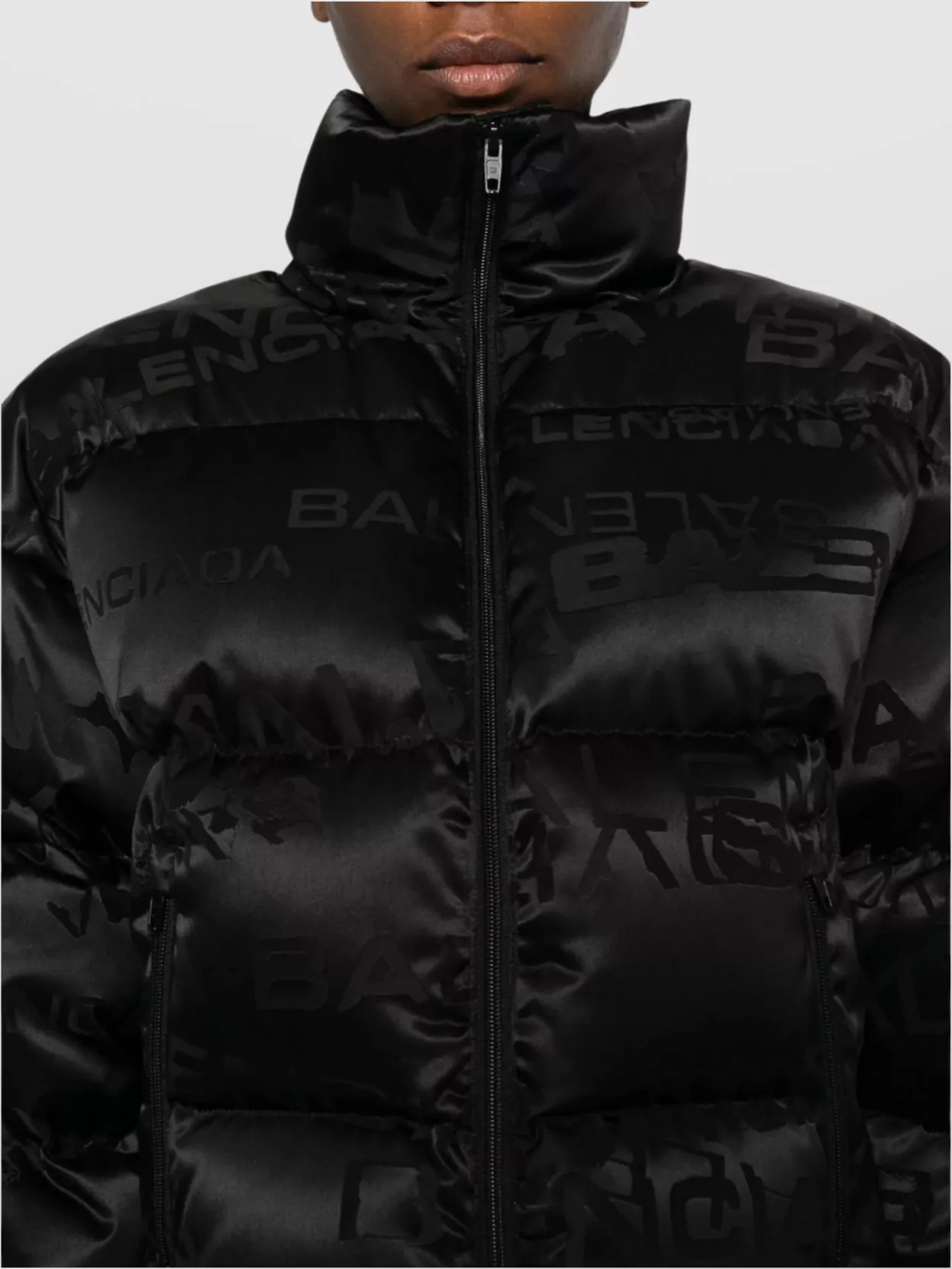 Balenciaga Short Puffer Jacket High Collar
