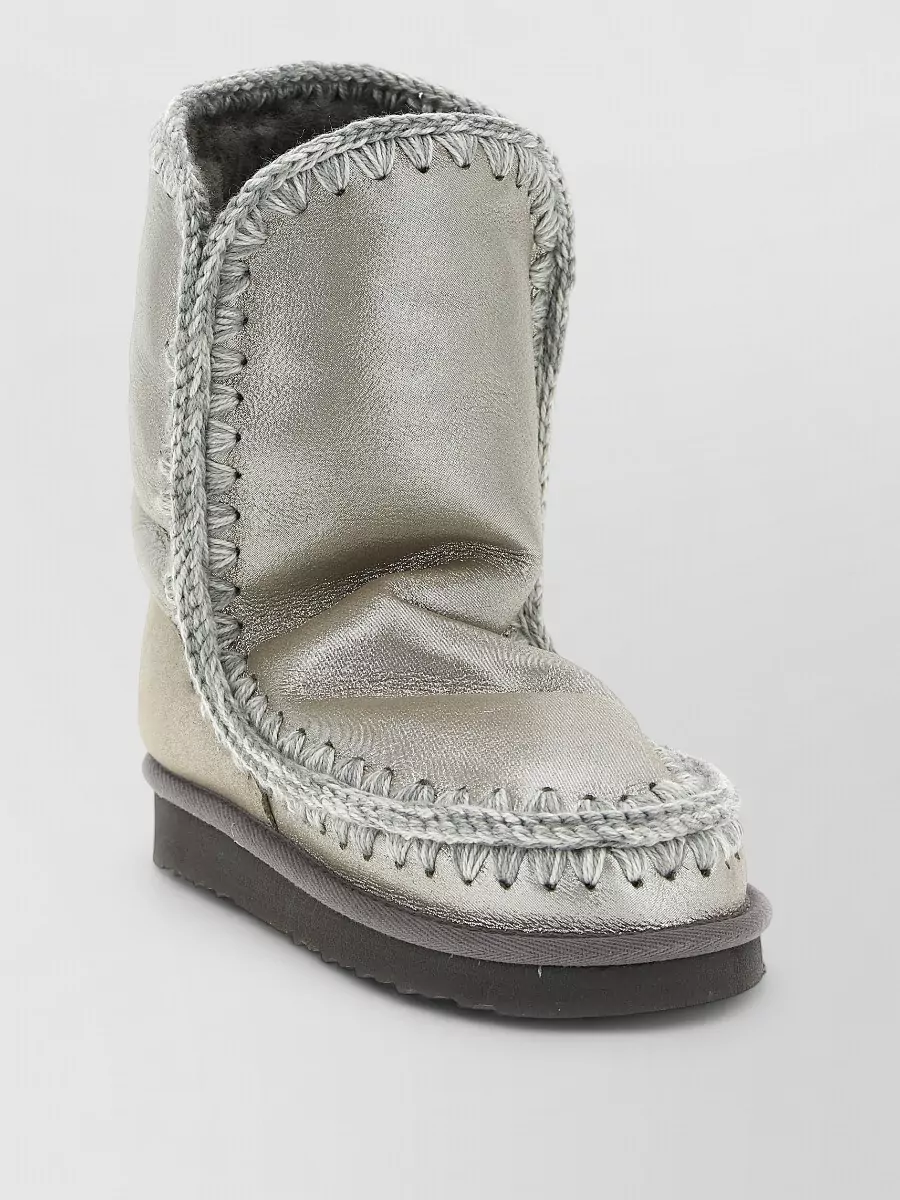 Mou Sheepskin Leather Eskimo 24 Ankle Boots