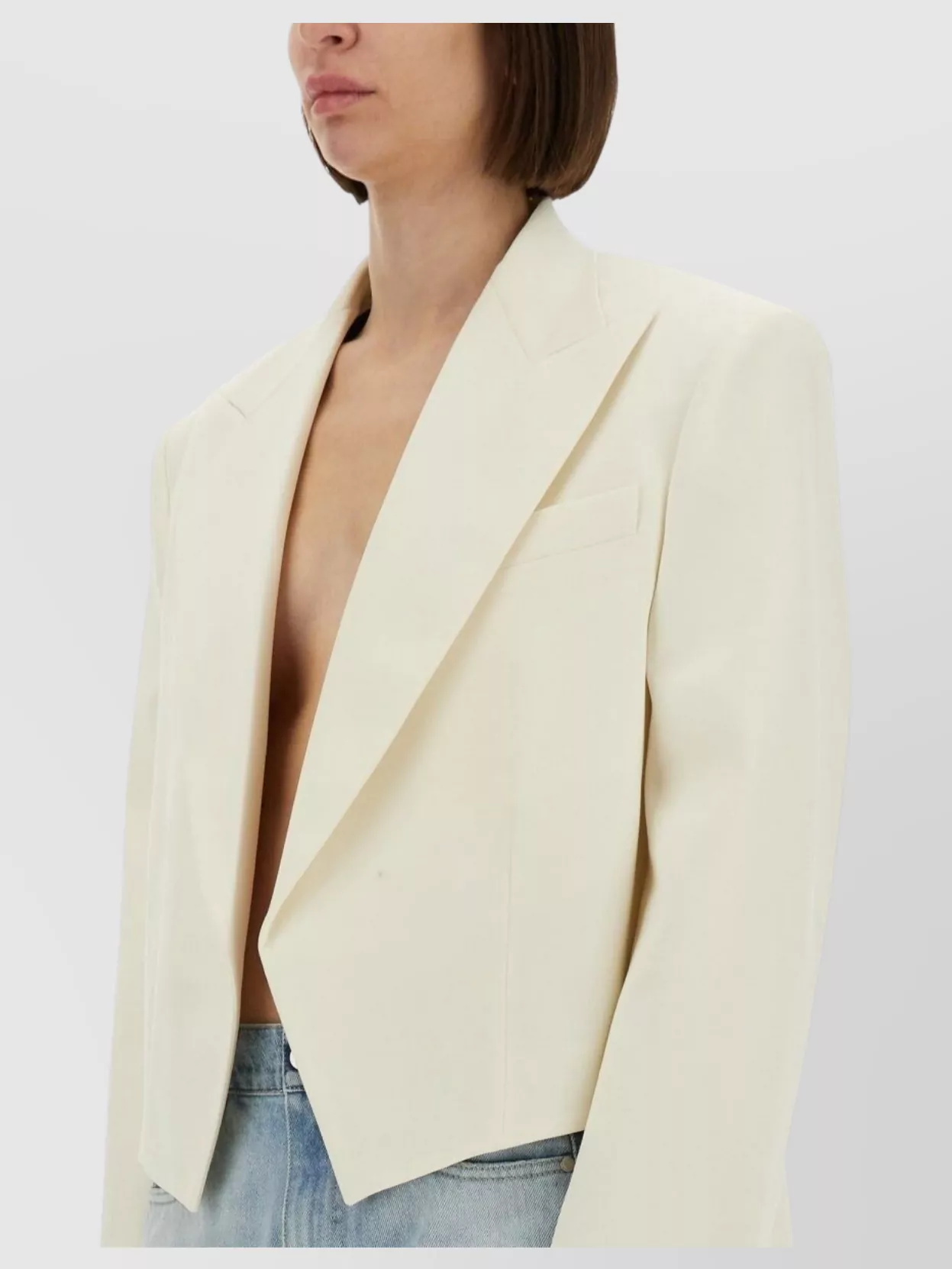 Stella Mccartney Short Blazer Notched Lapels