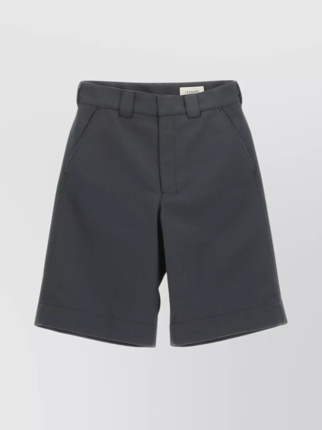 Shop Lemaire Tailored Shorts Front Pleats