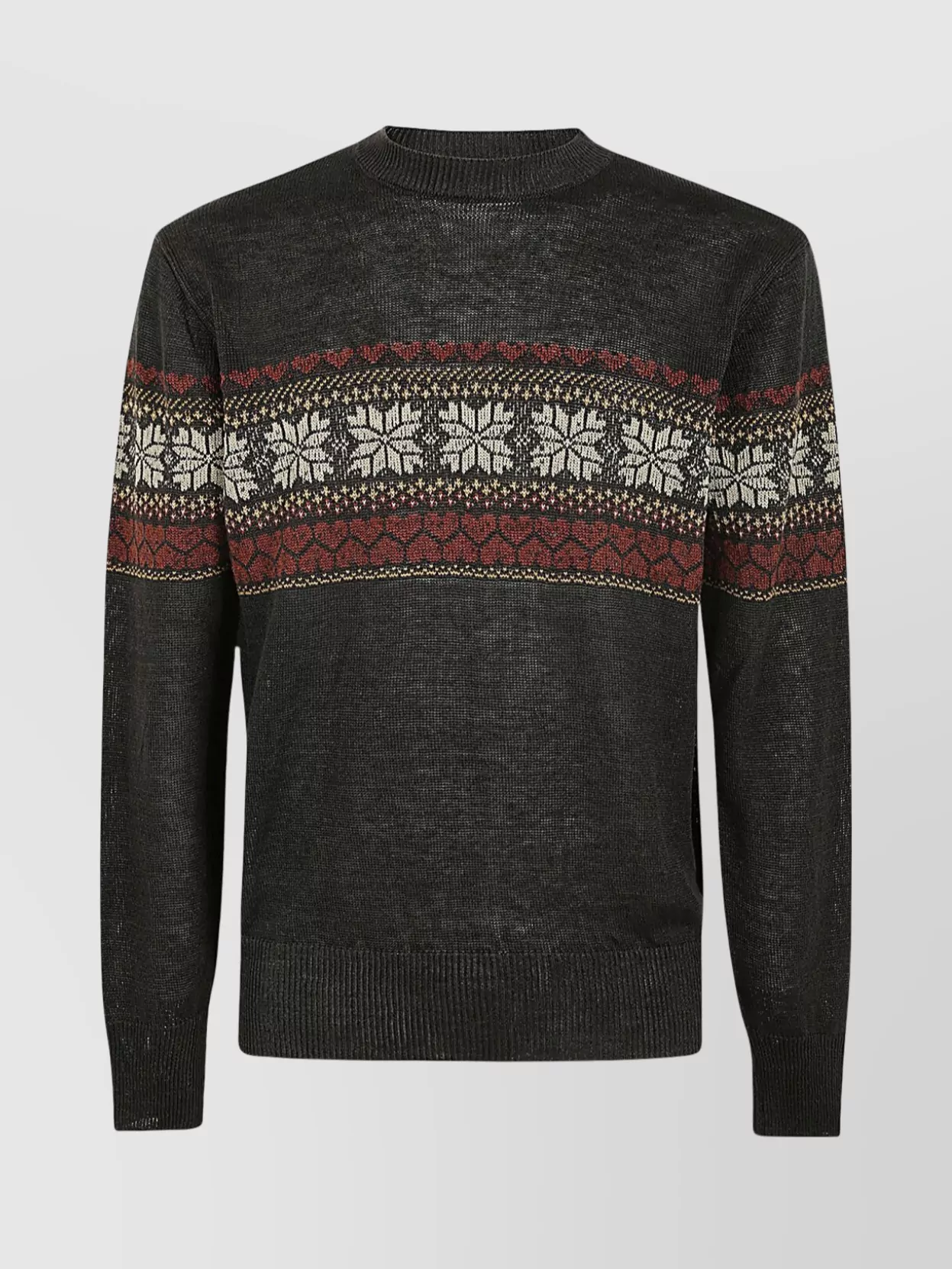 Our Legacy Base Crewneck Sweater Roundneck Patterned In Multi