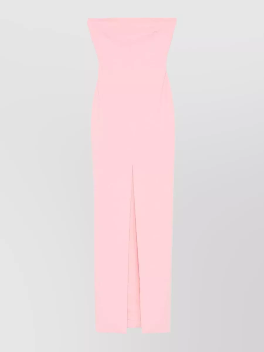 Solace London Crepe Strapless Maxi Dress