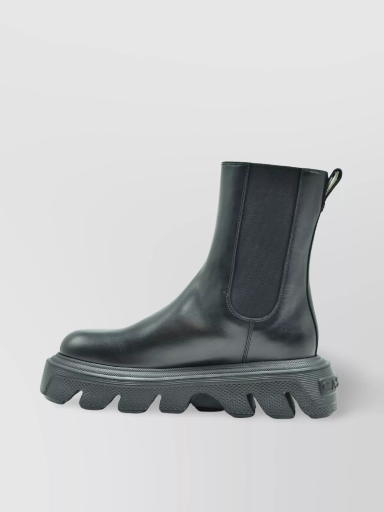 Casadei Chunky Sole Round Toe Ankle Boots
