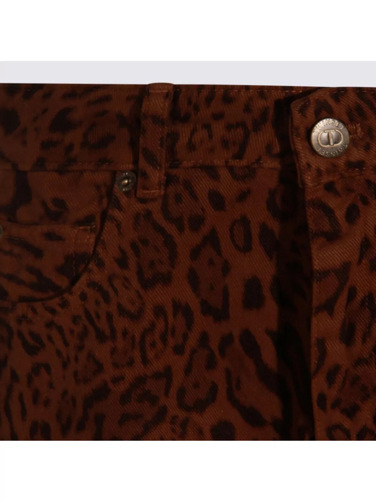 Twin-Set Straight Trousers With Pockets And Belt Loops