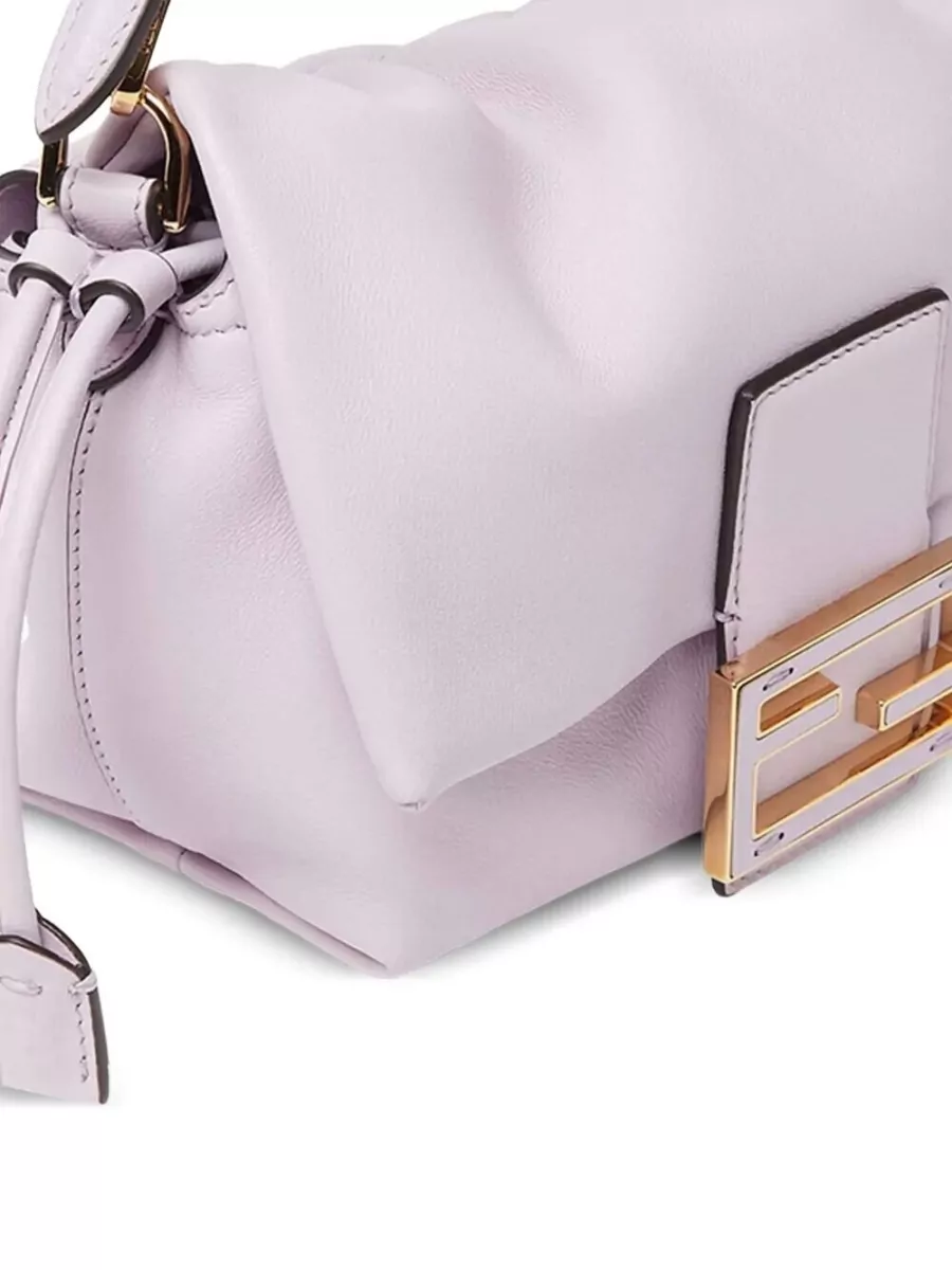 Fendi Mamma Baguette Small Nappa Leather Shoulder Bag