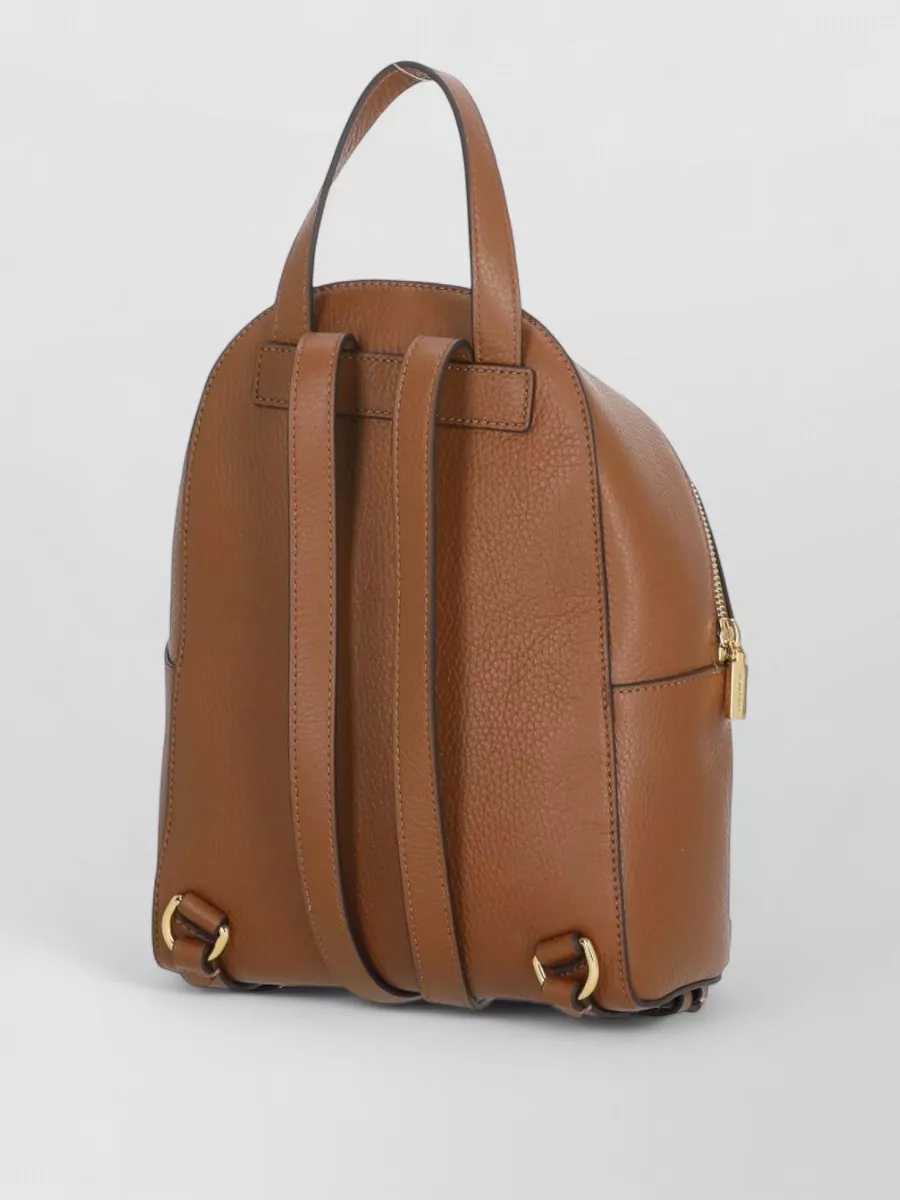 Coccinelle Leather Rucksack Top Handle Shoulder Straps