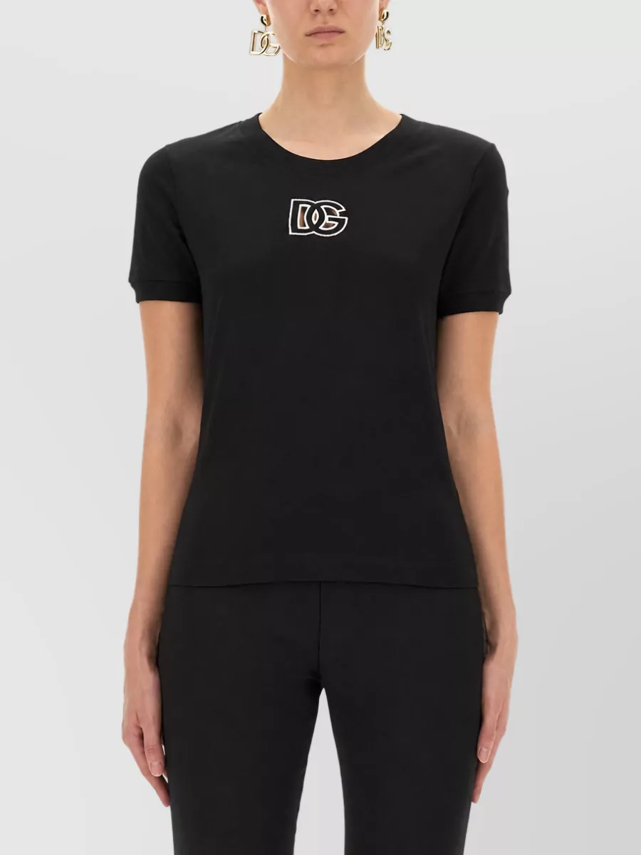 Dolce&Gabbana Cotton Logo-Embroidered T-Shirt