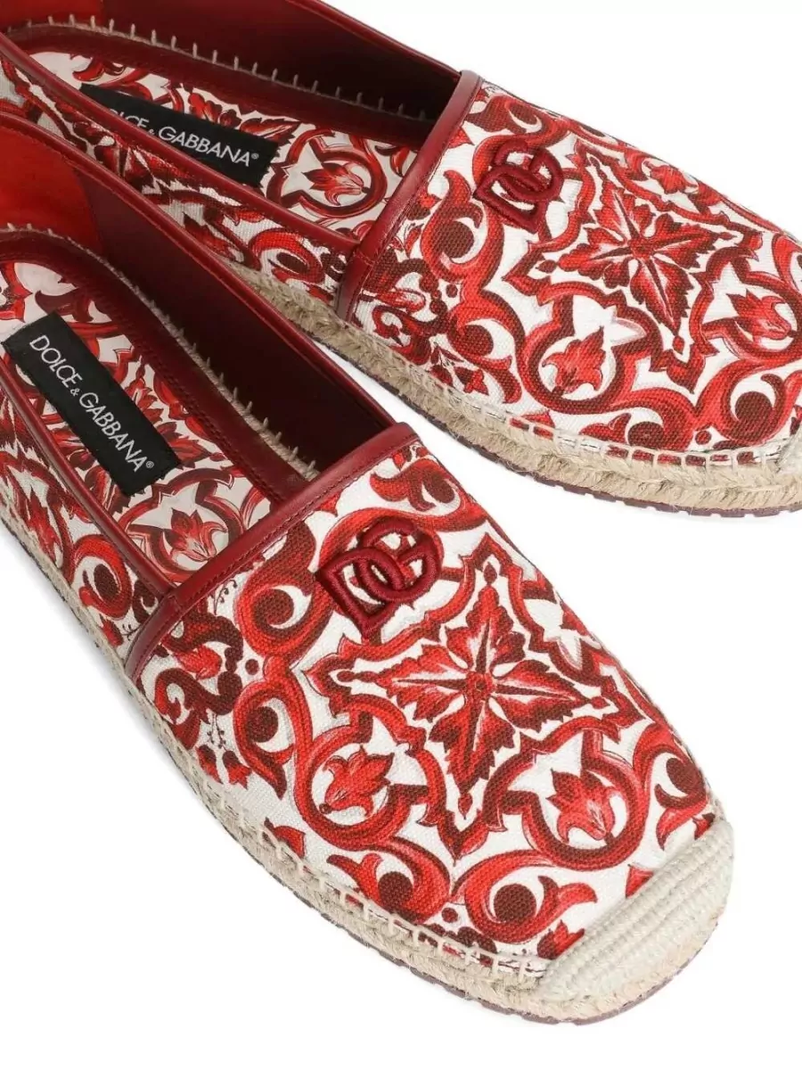 Dolce&Gabbana Printed Canvas Espadrilles