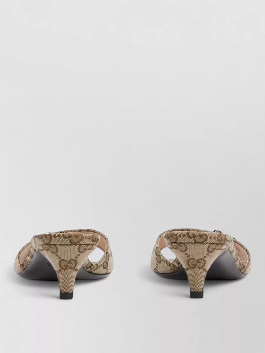 Gucci Gg Canvas Horsebit Mules