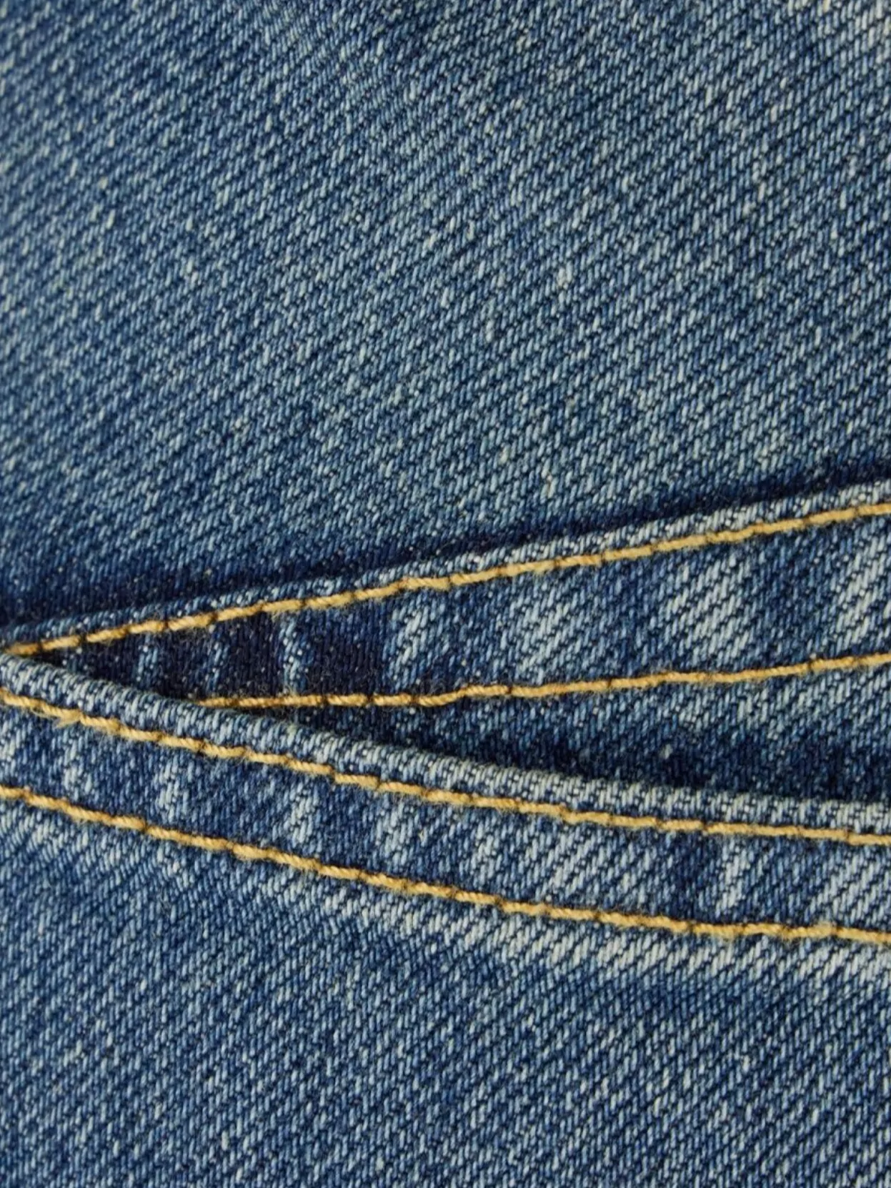 Alaïa High-Waisted Denim Trousers Faded Wash