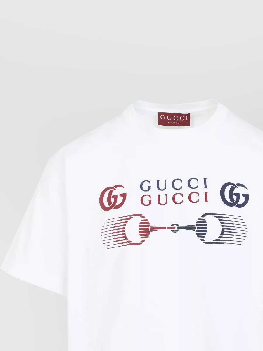 Gucci Graphic Print Crew Neck Short Sleeve T-Shirt