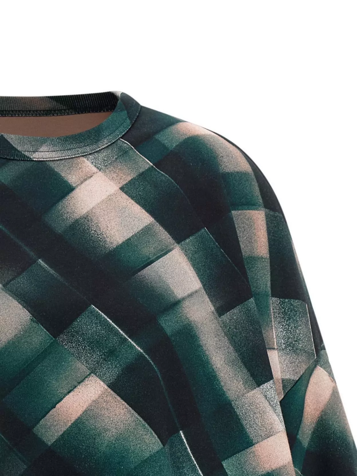 Dries Van Noten Abstract Pattern Long Sleeve Relaxed Sweatshirt