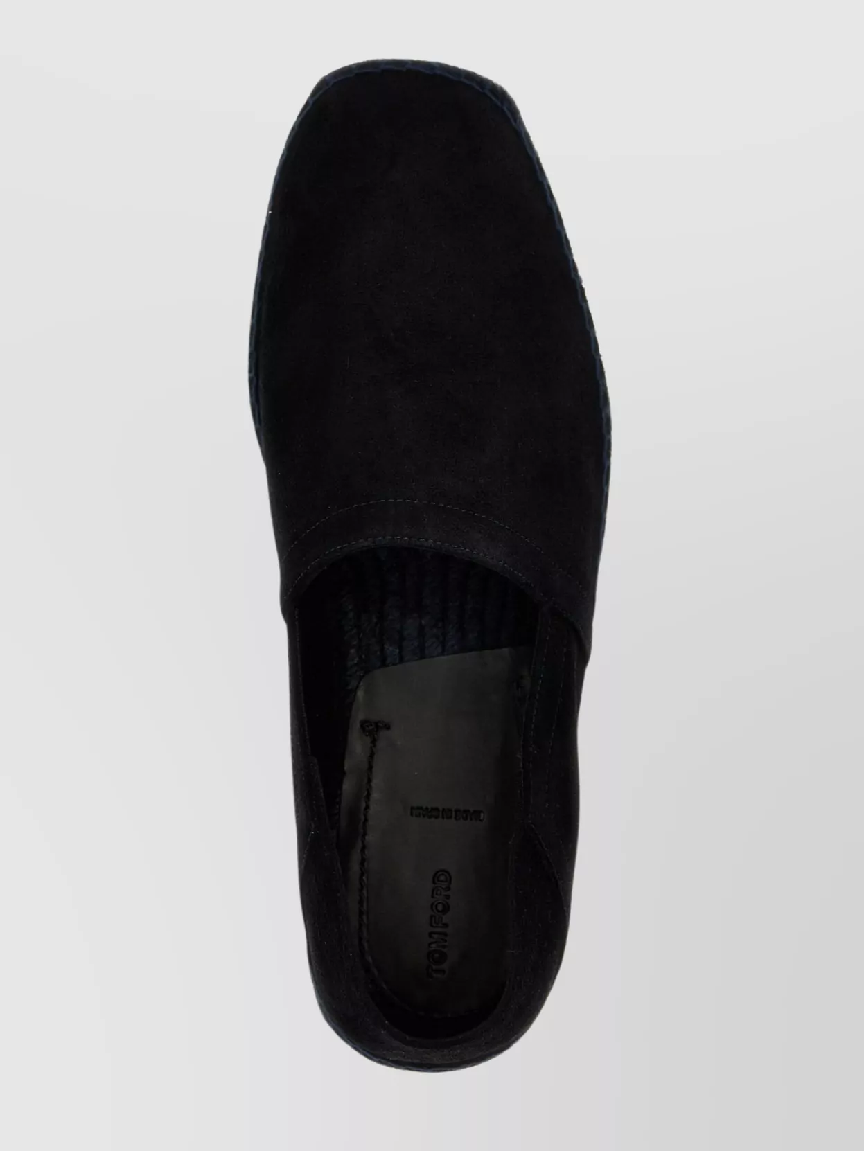 Tom Ford Round Toe Suede Espadrilles With Espadrille Sole