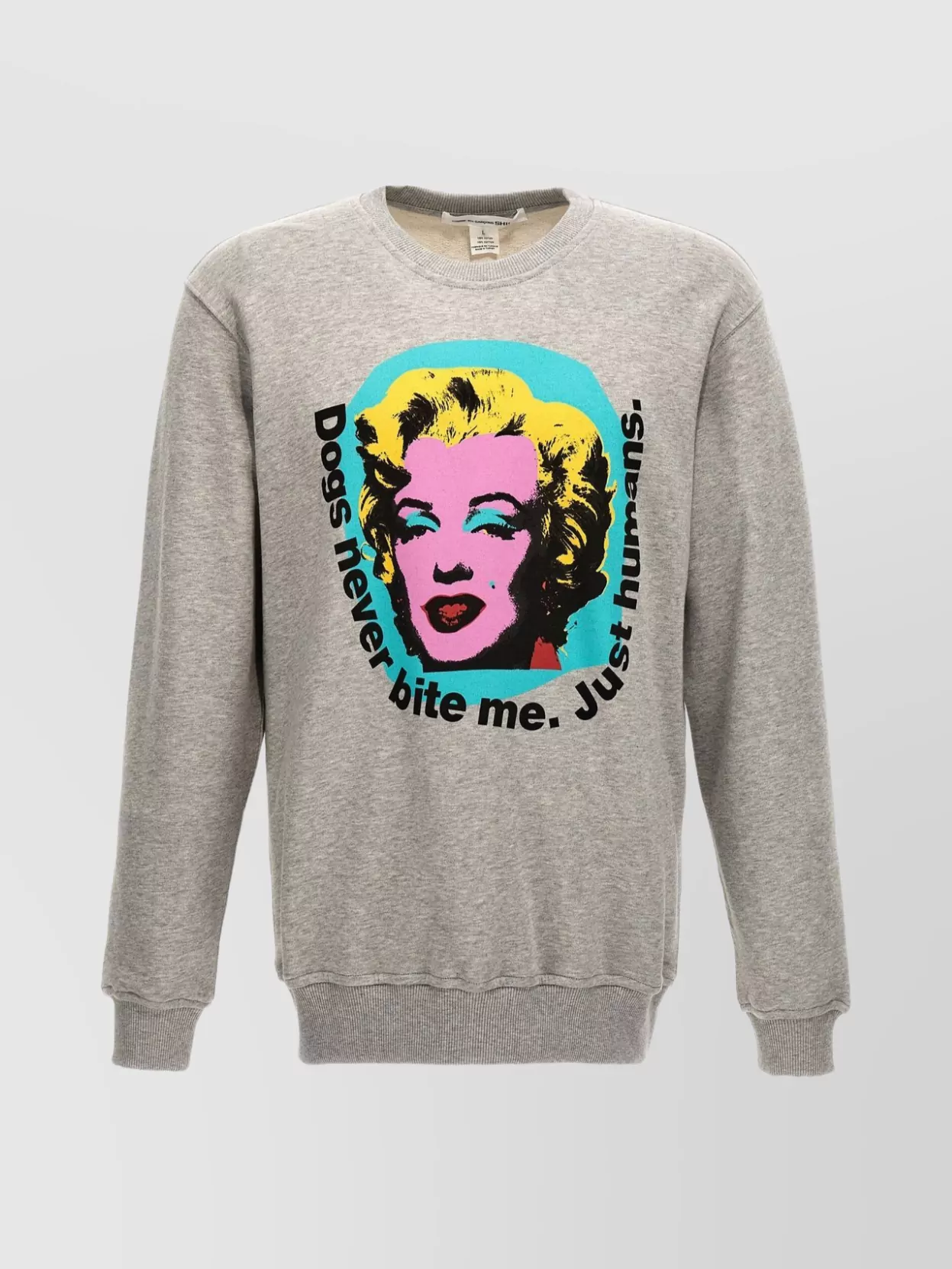 Comme Des Garçons Andy Warhol Sweatshirt In Grey