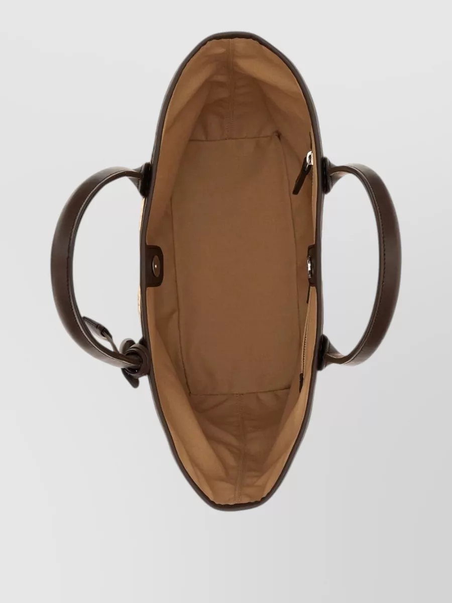 Hogan Small Raffia Tote Bag