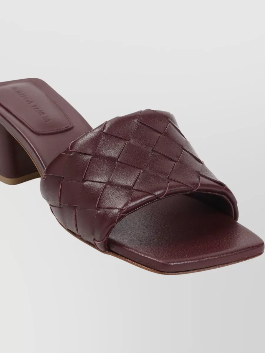 Bottega Veneta Leather Kitten Heel Mules