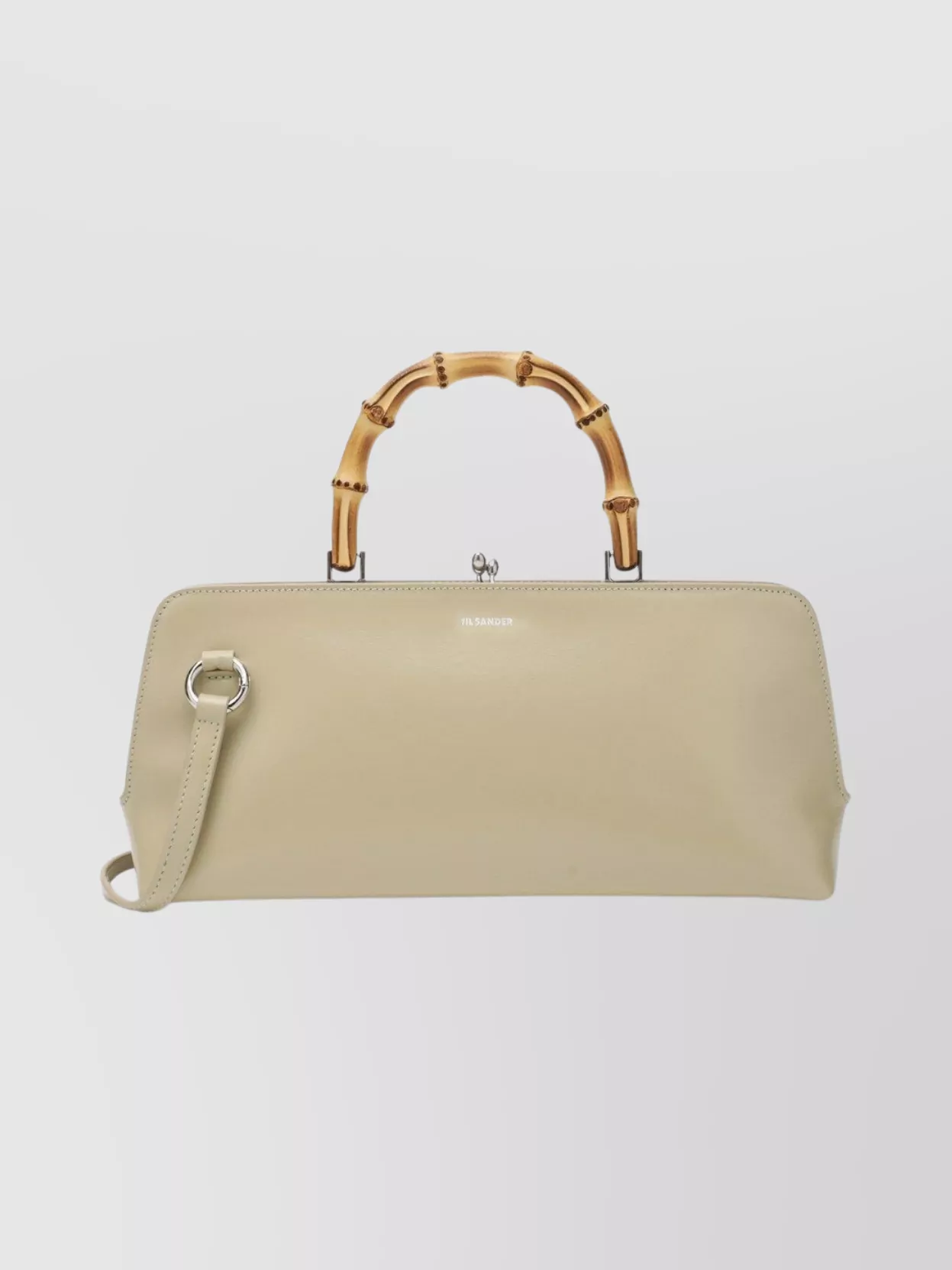 Jil Sander Small Goji Bamboo Bag In Almond Colour Women