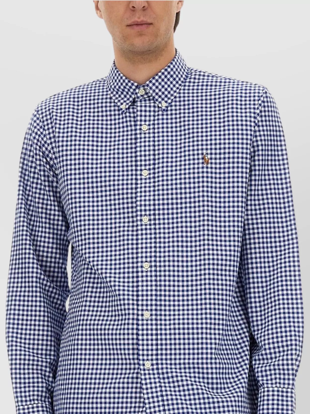 Polo Ralph Lauren Checkered Pattern Button-Down Collar Long Sleeves Shirt