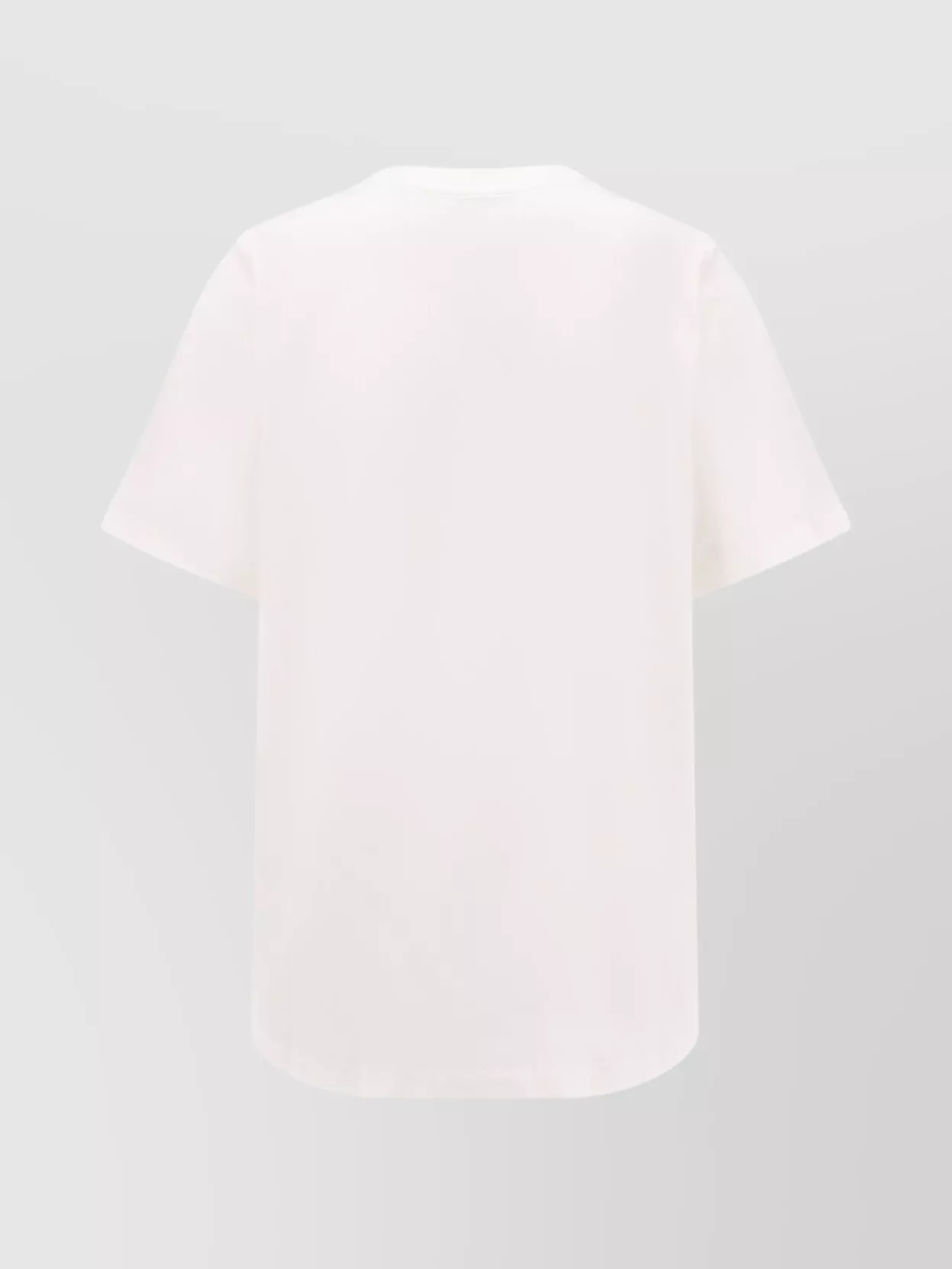 Coperni Crew Neck Ribbed Profiles Short Sleeves Cotton T-shirt In White