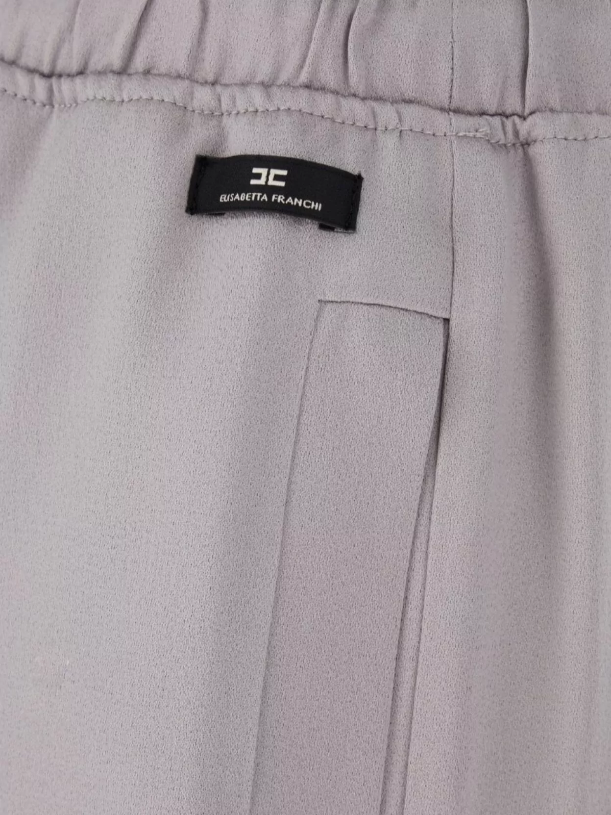 Elisabetta Franchi Elastic Waist Acetate Blend Trousers
