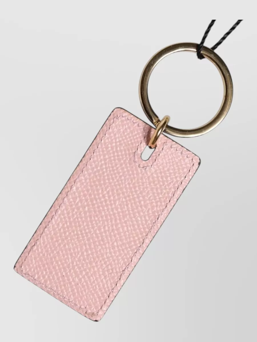Dolce&Gabbana leather logo keyring