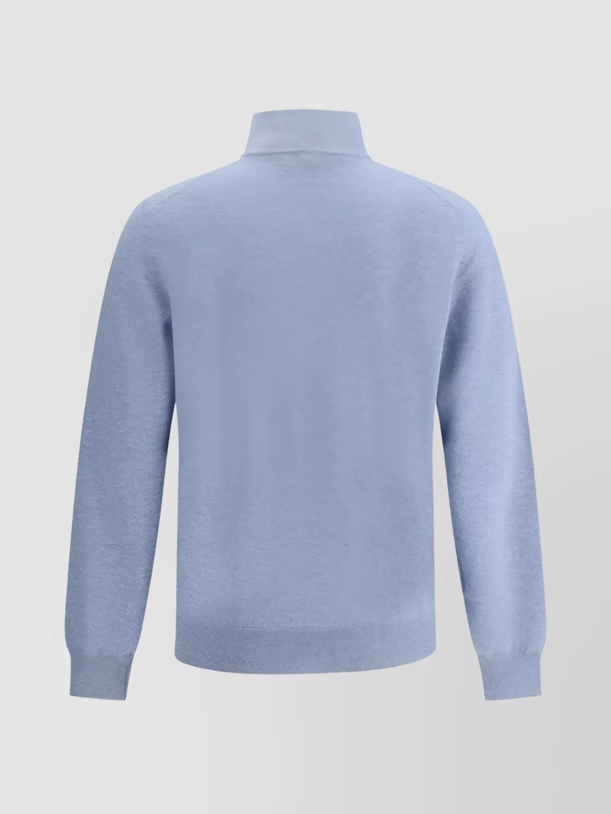 Brunello Cucinelli High neck cashmere cardigan with ribbed