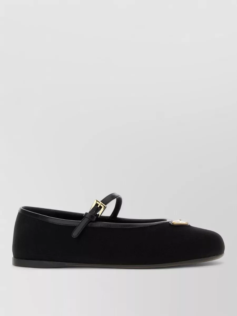 Prada canvas ballerina shoes