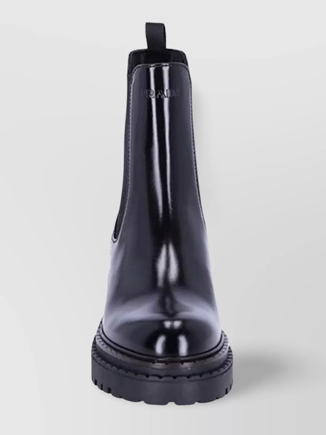 Prada Chunky Sole Glossy Finish Boots