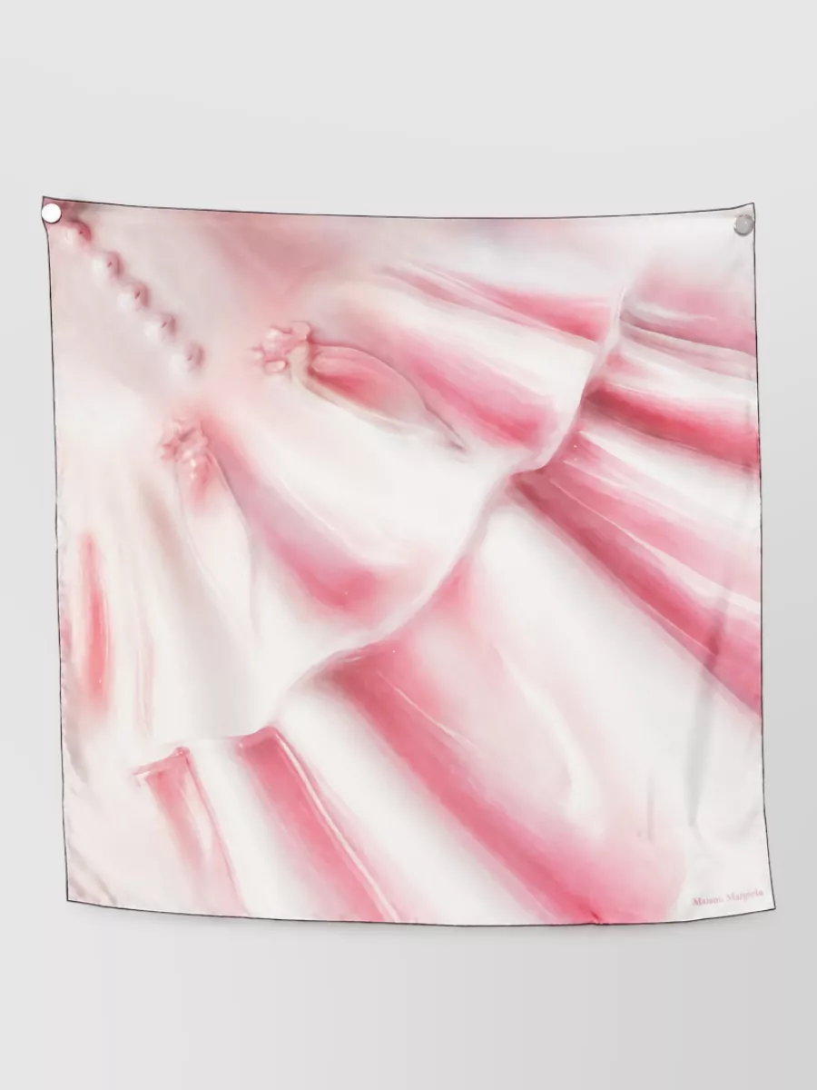 Maison Margiela silk porcelain print scarf