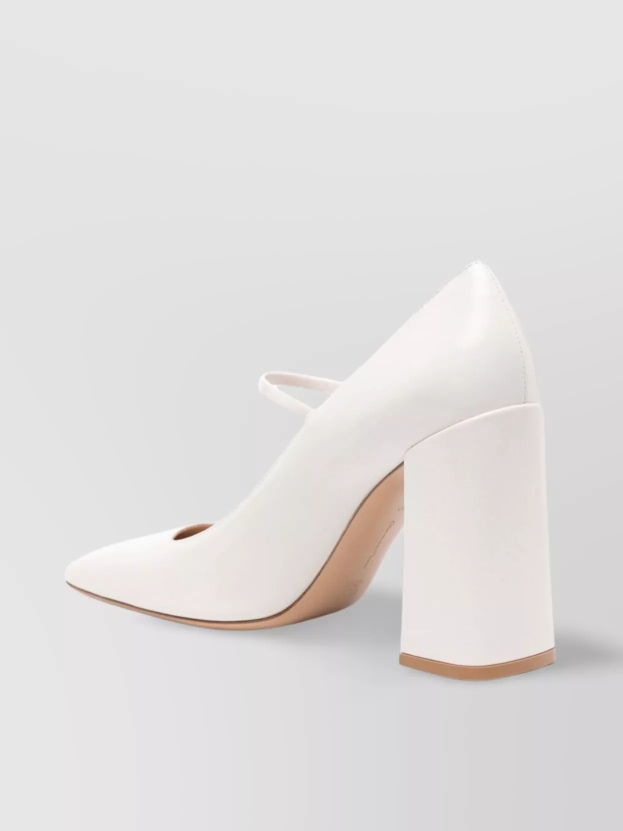 Gianvito Rossi Night Mary Jane Leather Pumps With Block Heel