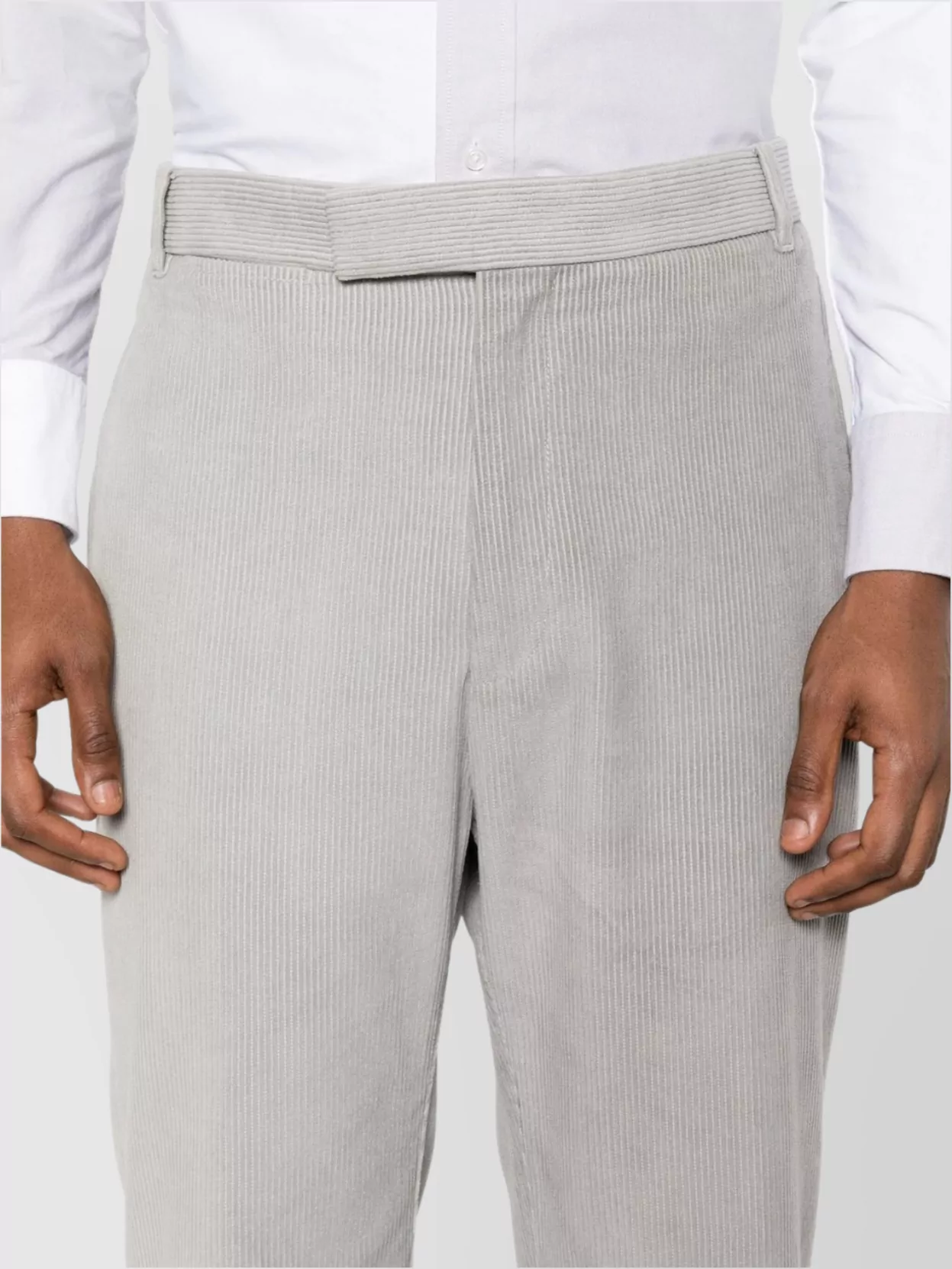 Thom Browne Straight-Leg Trousers Belt Loops