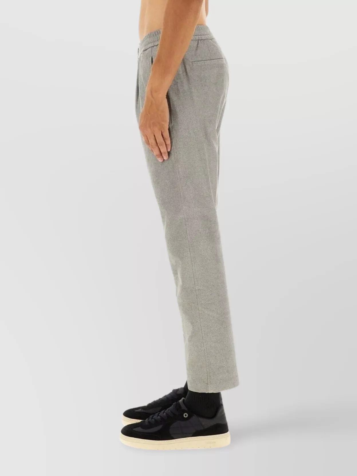 Herno Trousers With Elastic Waistband And Pockets