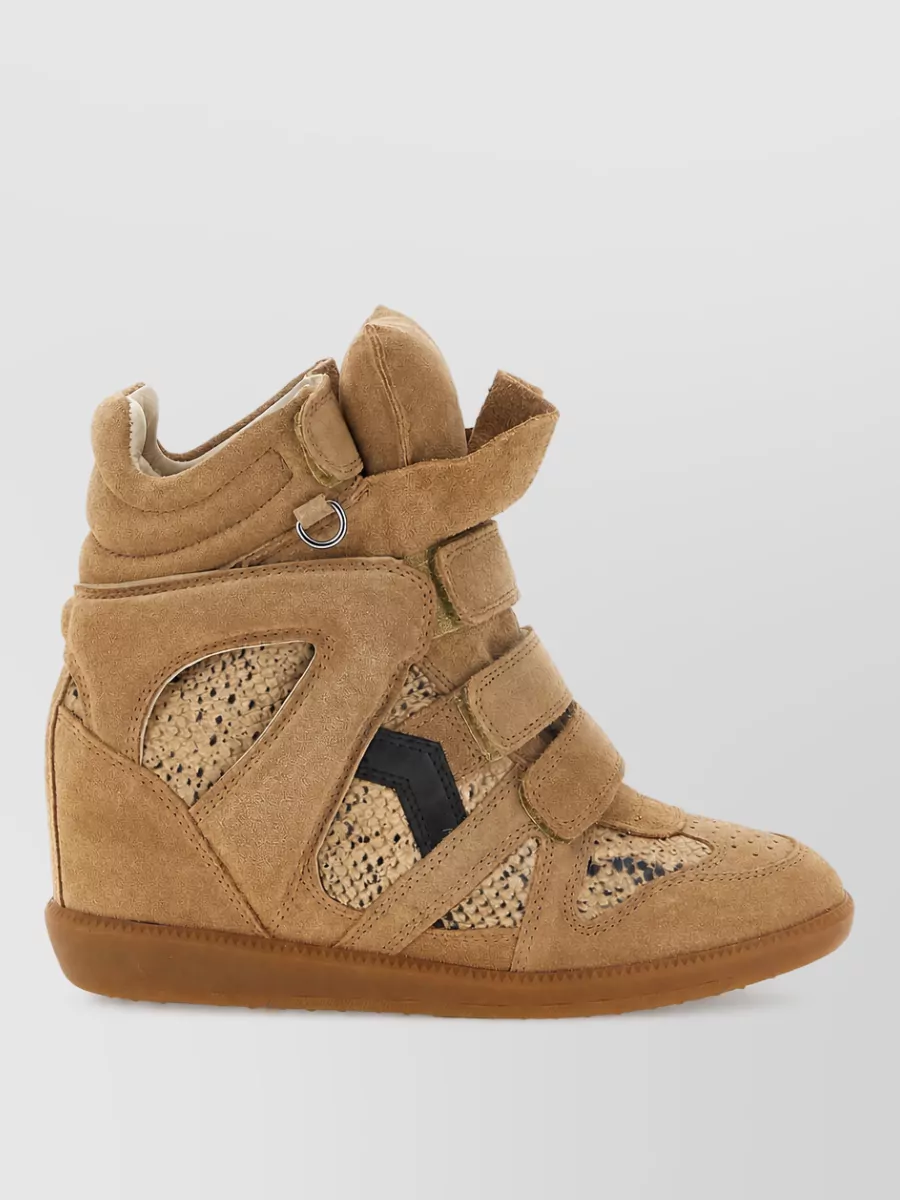 Isabel Marant Leather Bekett Ring High-Top Sneakers