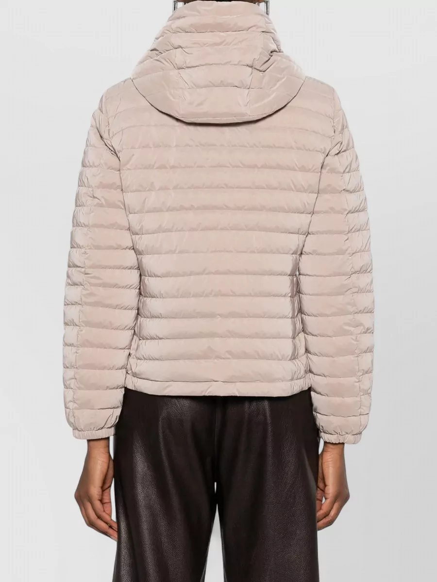 Moorer Hooded Quilted Jacket Long Sleeves Pockets