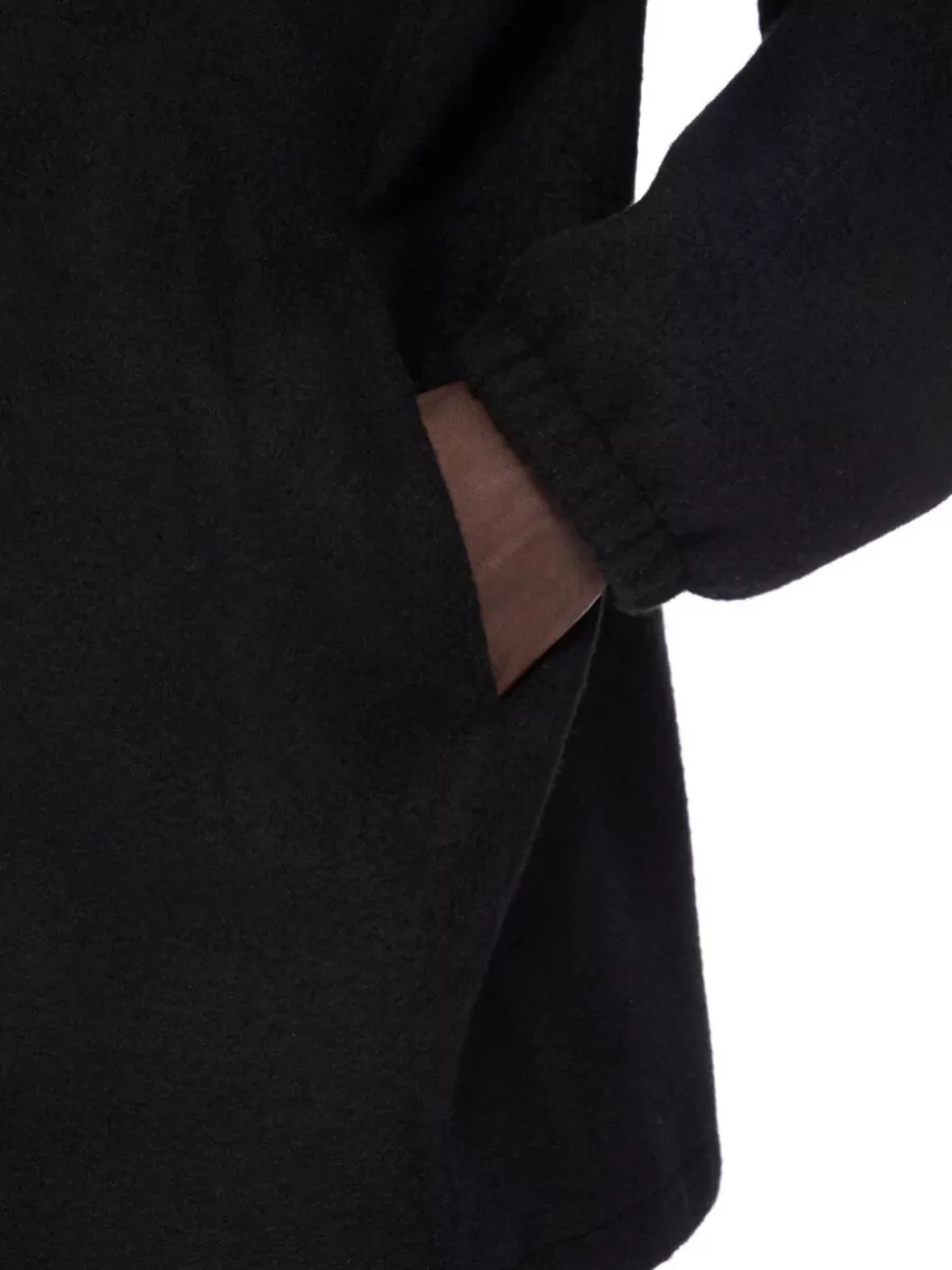 Rick Owens Cashmere Hooded Padded Coat