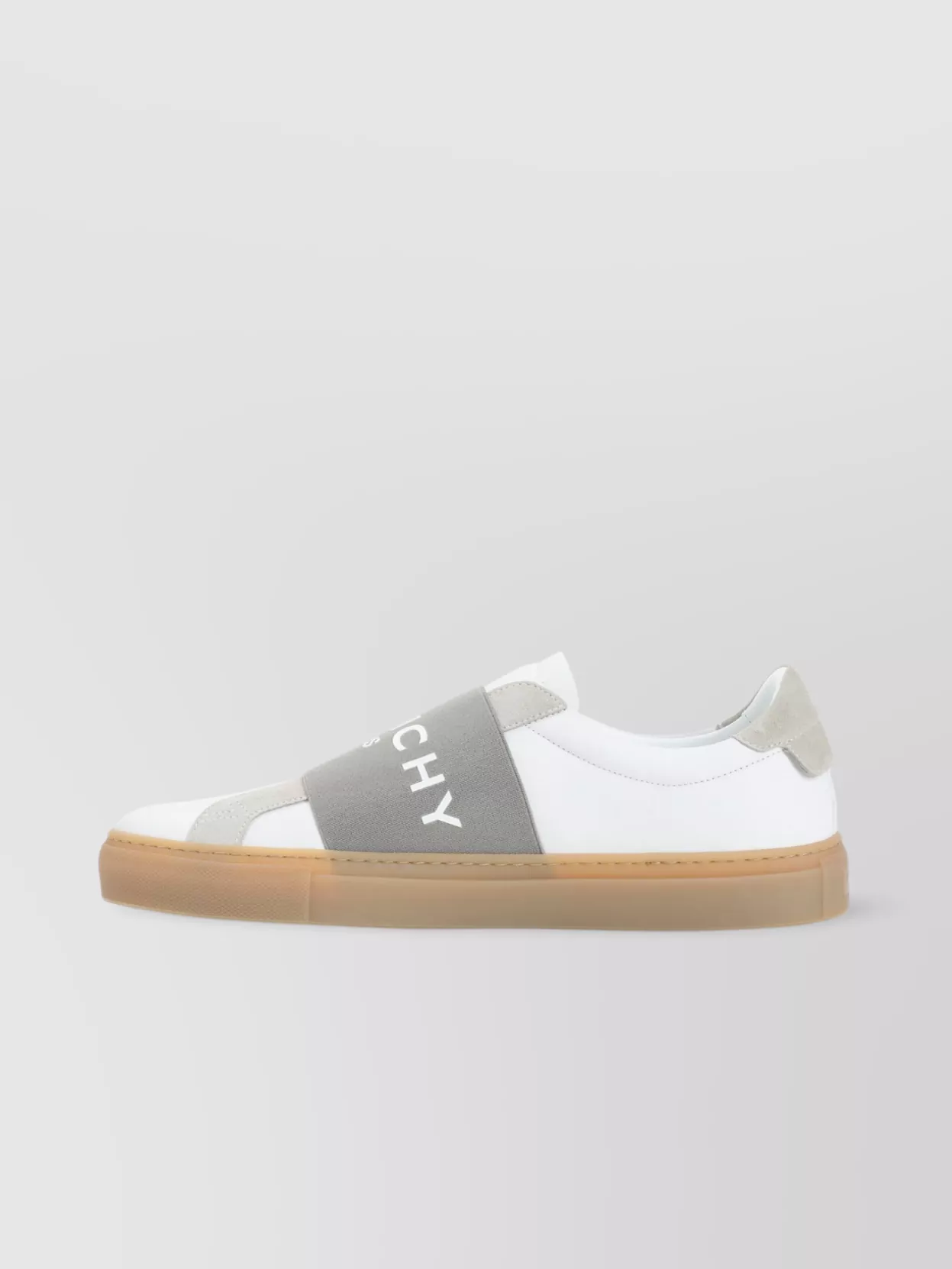 Givenchy Low Top Leather Sneakers With Grey Elastic Band