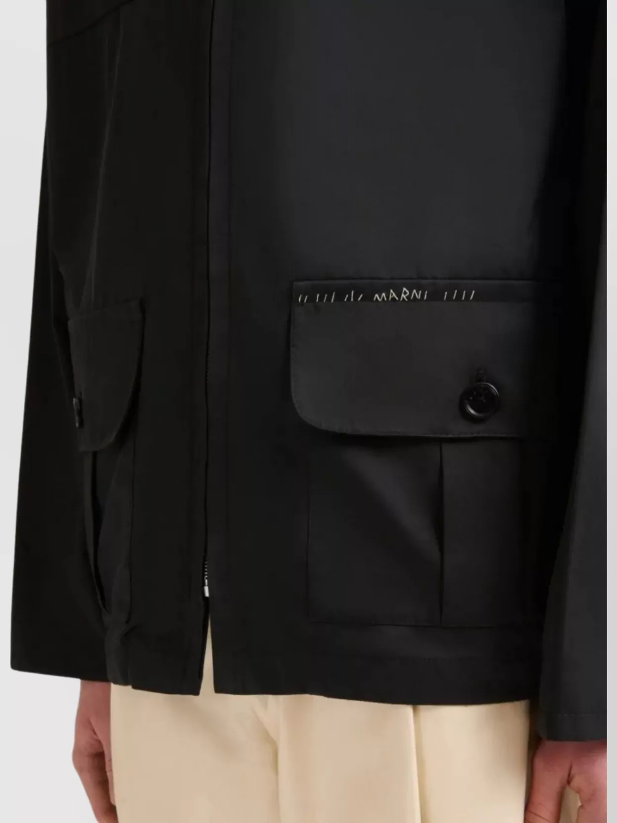 Marni Cropped Men's Jacket Large Pockets
