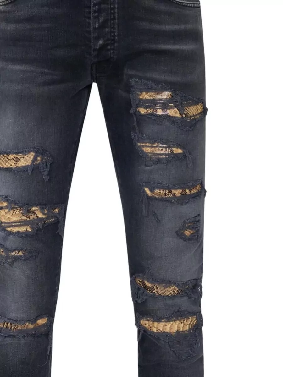 Amiri Snake Thrasher Skinny Jeans