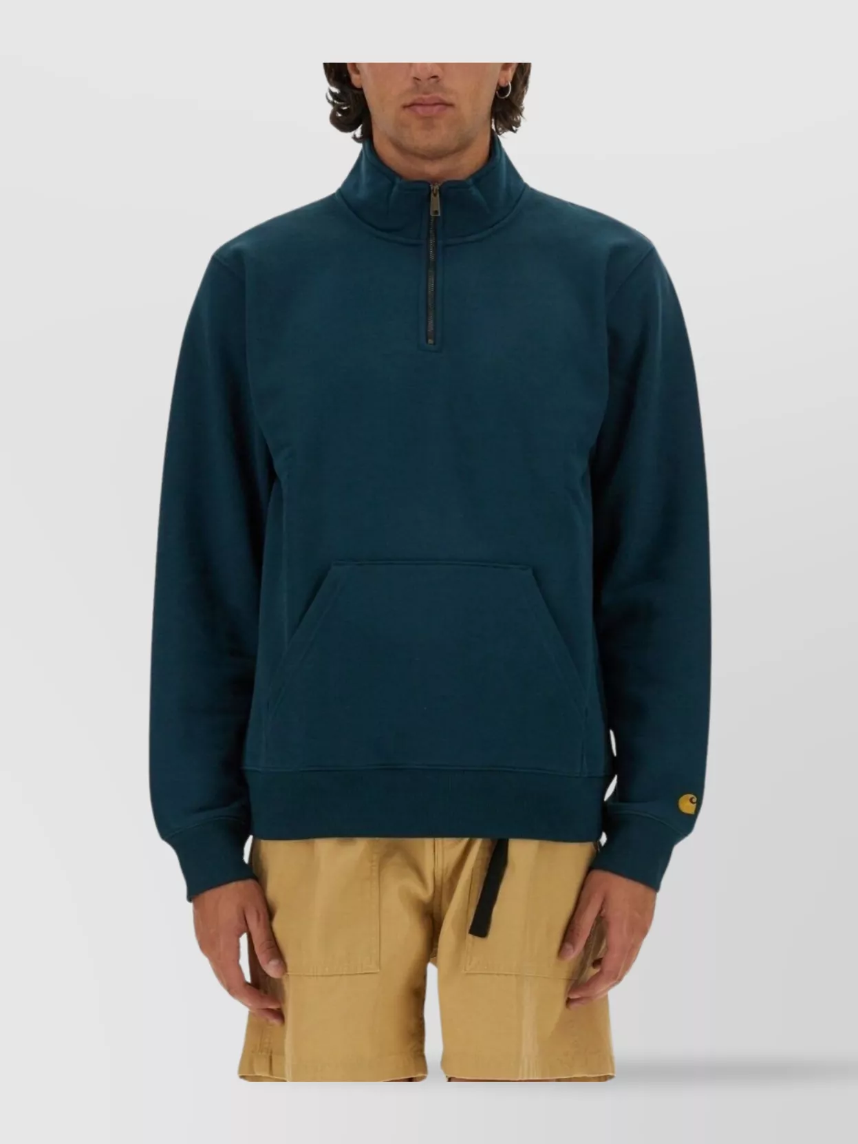 Carhartt Wip Half Zip Kangaroo Pocket Sweatshirt