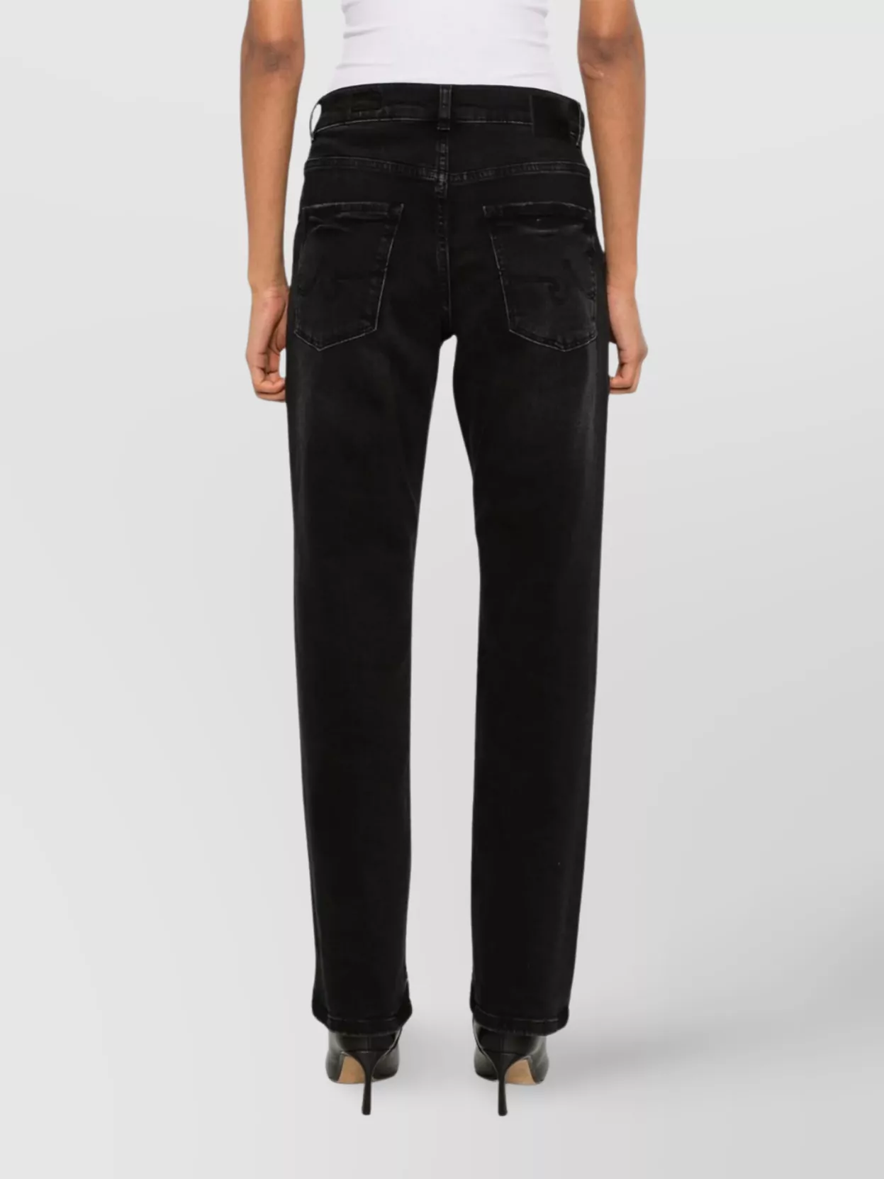 Ag Jeans Belt Loops Faded Effect Five-Pocket Trousers