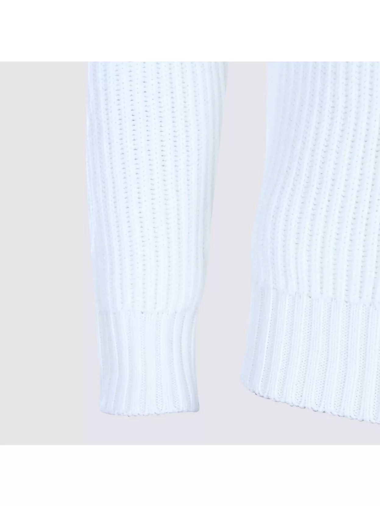 Eleventy Ribbed Texture Shawl Collar Long Sleeves In White