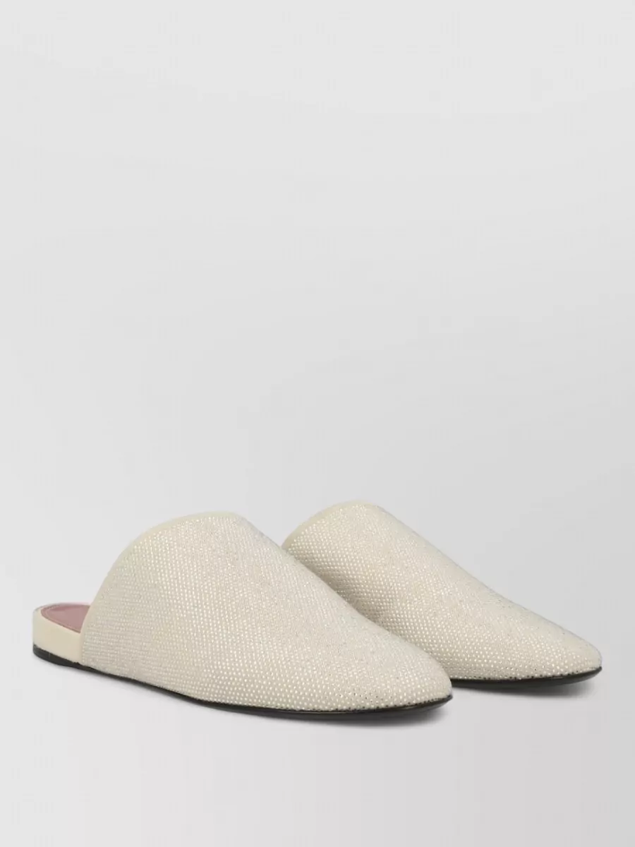 Premiata Leather Rhinestone Mules