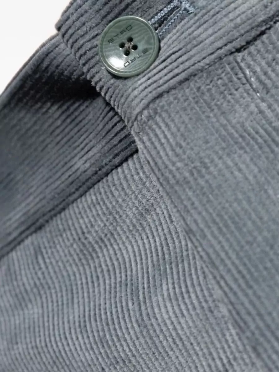 Etro Roma Cotton Straight-Leg Trousers