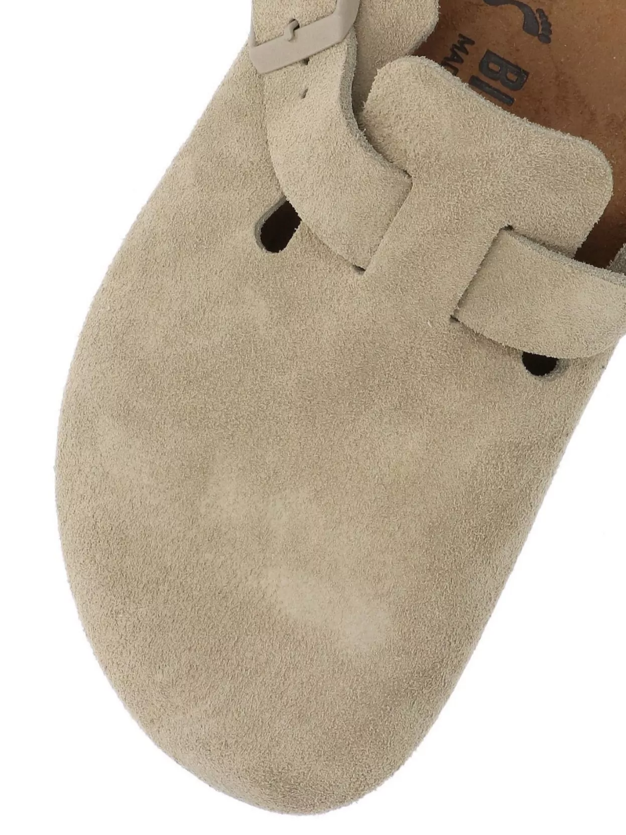 Birkenstock Buckle Cork Suede Mules