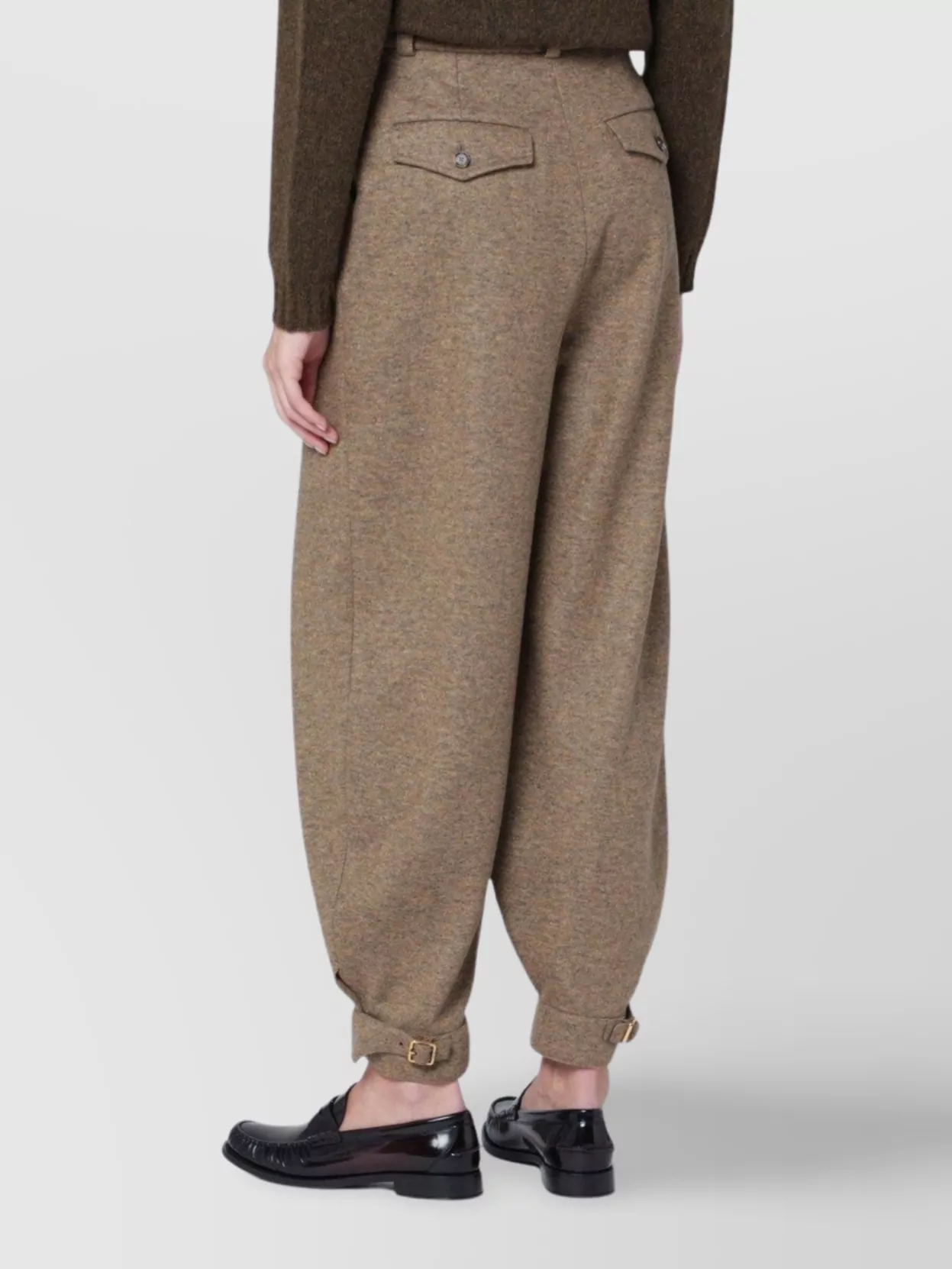 Loro Piana Rio Bodro Trousers Cuffed Hem In Brown